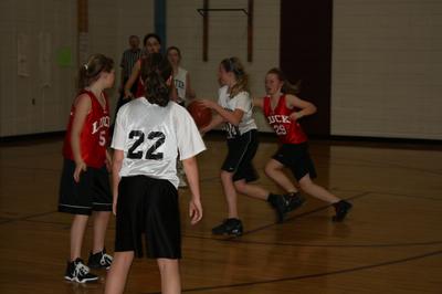 Seventh grade basketball game