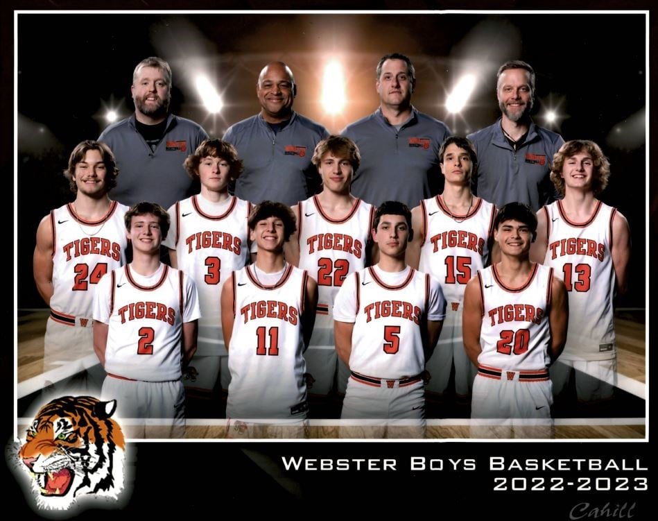 Webster varsity boys basketball pic