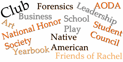 Clubs and activities offered at Webster